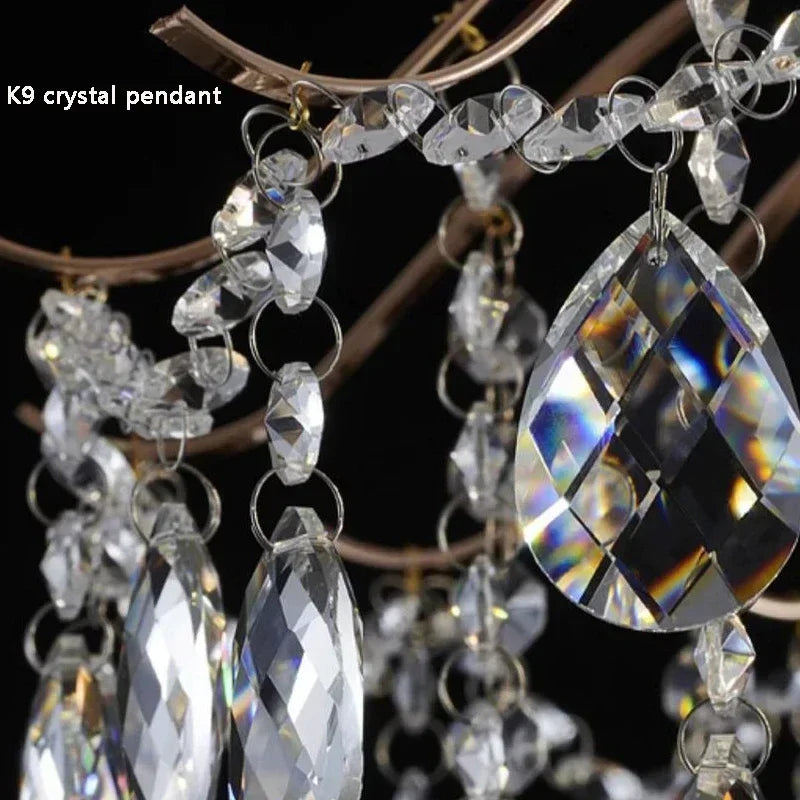 Modern Crystal LED Lights Chandelier For Living Room Decor Bedroom Ceiling Lamp Hanging Light Fixture Home Decoration Luxury