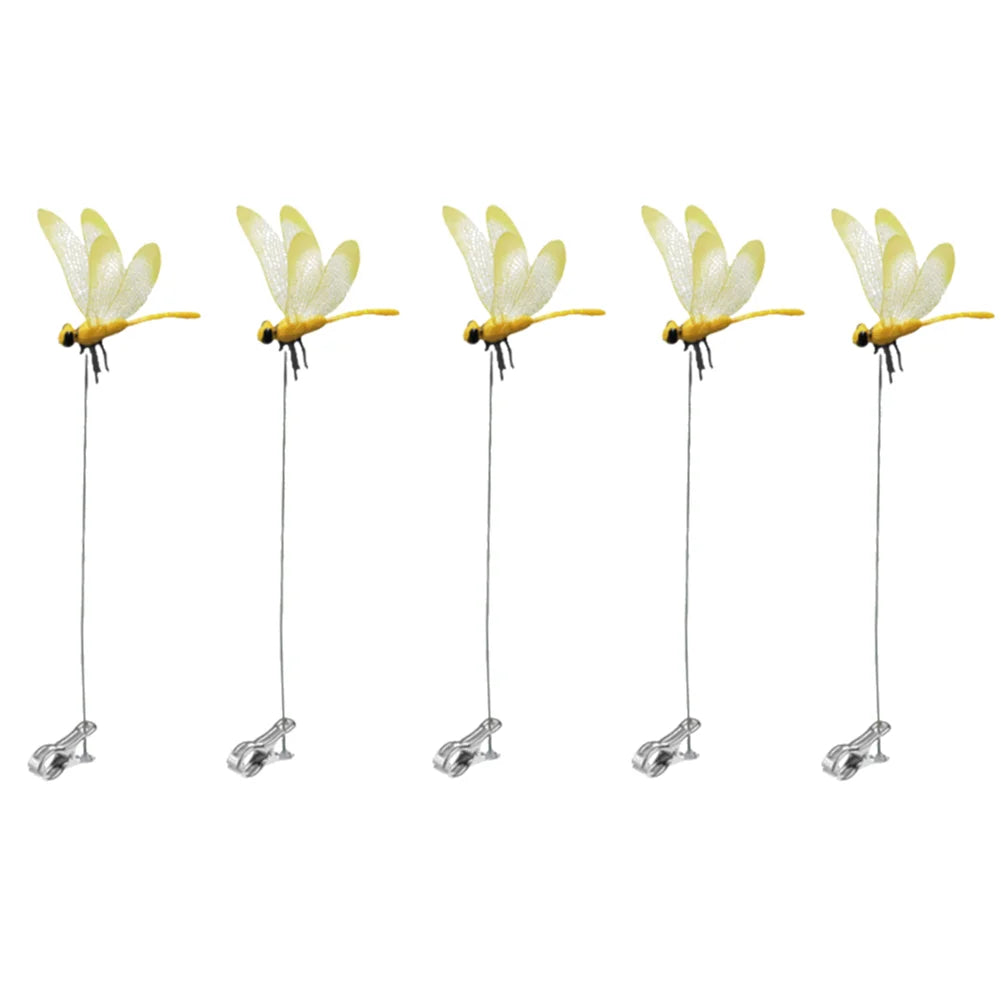 20-3pcs 31cm Simulation Dragonfly Clip Bug Deterrent Realistic Dragonfly Hat Clip Bug Repellent Dragonfly Home Garden Decor