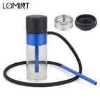 LOMINT Portable Cup Hookah Shisha Set With Glass Base Car Narguile Chicha Full Complete Gift Box Packing