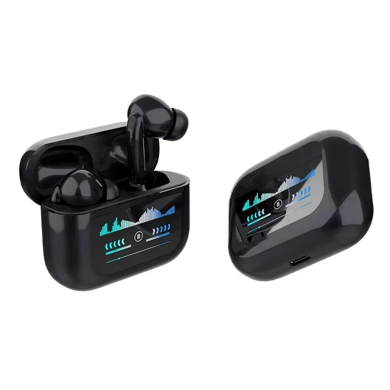 G4 ANC Sports Earphones with Microphone Wireless Earphones LED Screen Gaming Music Earphones Suitable for Android and iOS