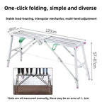 Folding telescopic stool single and double support scaffold hot dip galvanized folding footstool