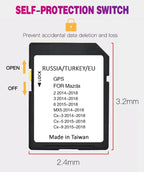 for Mazda Europe Cover Connect Navigation SD Card 2024 Sat Nav Map Latest Update