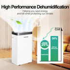 HUMSURE Dehumidifier 16 L/Day, Electric Dehumidifier with Drain Hose 1