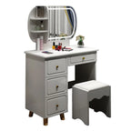 Hot Selling Kids Small New Design Wooden Vanity Mirror Dold Green White Makeup Glass Modern Dresser Dressing Table