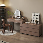 Organizer Lights Storage Vanity Tables Mirror Chair Set Cabinet Drawers Dressers Makeup Girl Black Coiffeuse Furniture Home