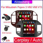 For Mitsubishi Pajero V60 V68 V73 1999-2006 Tesla style Screen Android 13 Carplay Car Radio Multimedia Player Navigation Auto