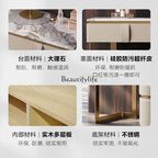 ls 42Designer custom high-end solid wood marble dresser combination