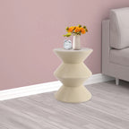 Sofa Side Table Modern White Round End Table Sitting Chair Sofa Side Bedside End Table for Living Room Bedroom Interiors