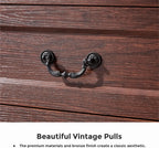 5 Drawer Dresser for Bedroom Farmhouse Cherry Wood Chest of Drawers for Bedroom Dresser, Rustic Wide Drawers Dressers
