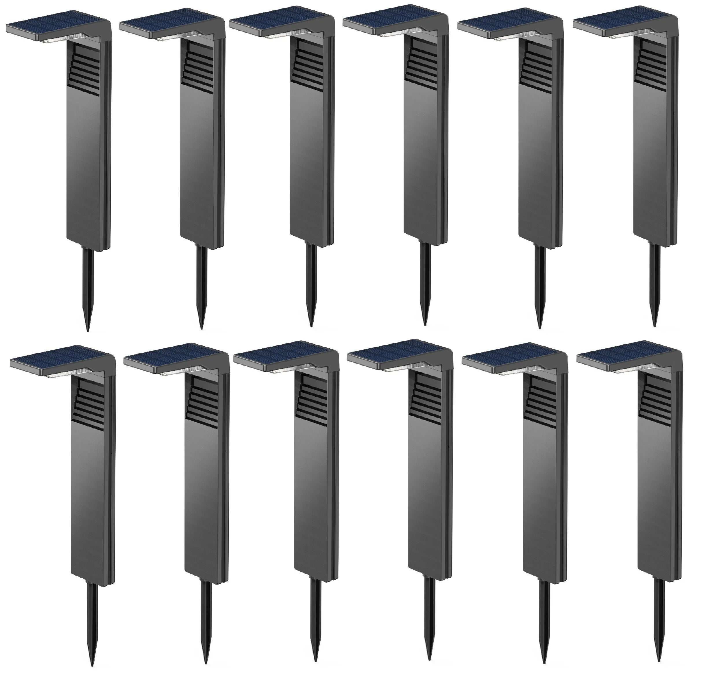 4/6/8/10/12Pcs Solar Garden Light IP64 Waterproof Outdoor LED solar lamps path lights warm white, backyards, gardens, lawn light