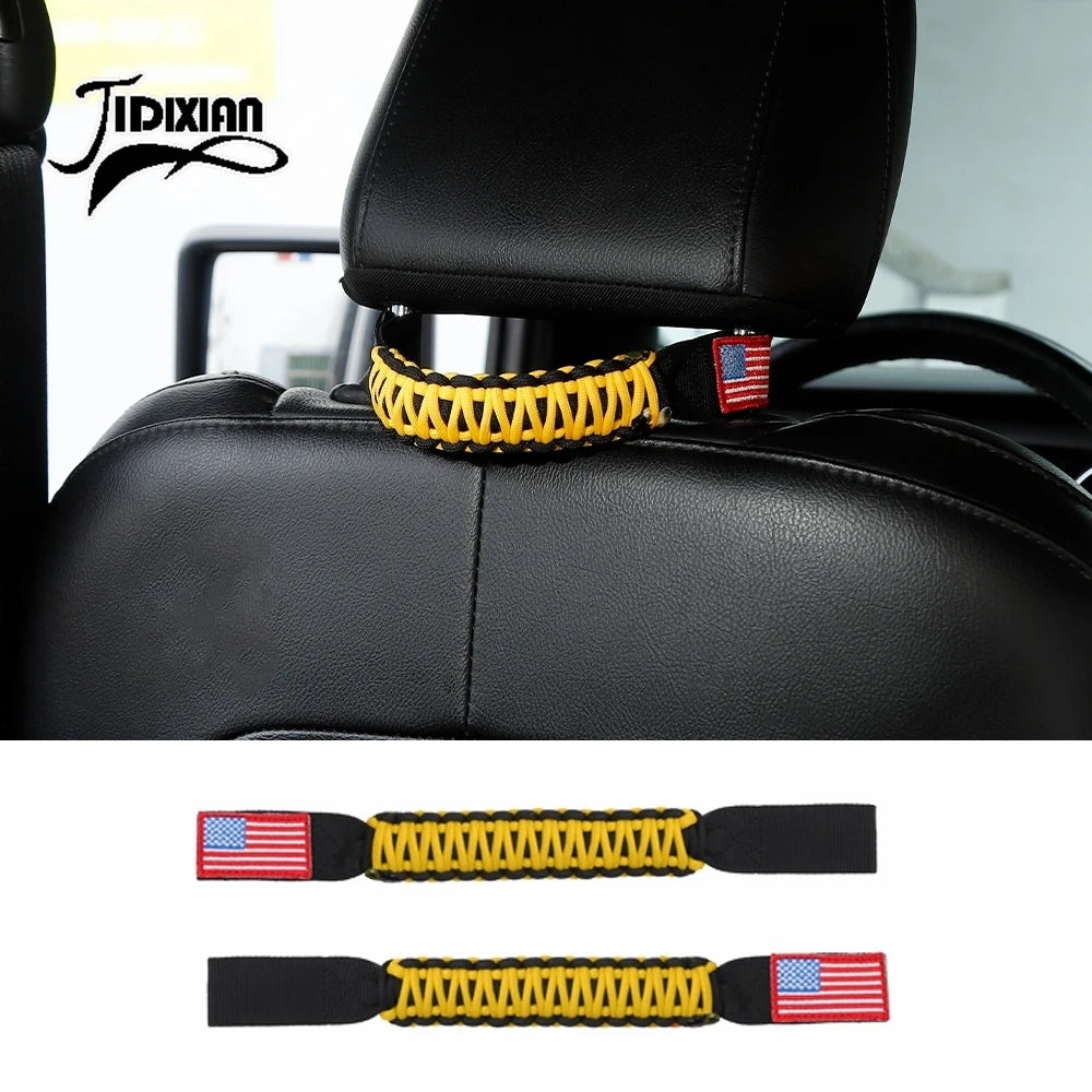 JIDIXIAN Car Seat Headrest Grab Handle for Jeep for Dodge for Ford F150 for Jimny for Chevrolet for GMC for Chrysler for 4Runner