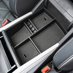 Center Console Organizer For Volkswagen Atlas/Cross Sport 2024 Armrest Box Storage Center Console Tray ABS Accessories Car Box