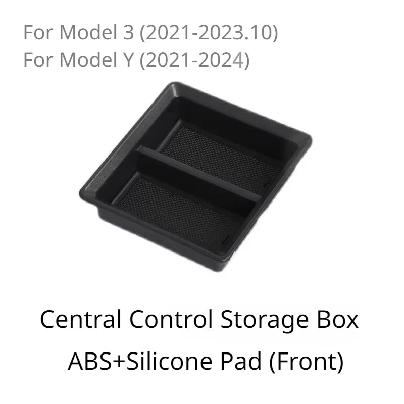 Central Control Storage Box for Tesla Model 3/Y/3+ Modely Juniper Center Console Organizer Tray Armrest Cubby Drawer Accessories