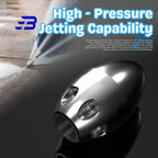 3/8"1/2" Jetter Nozzle for Power Washer, High Pressure Cleaning Pipe Spray Nozzle Portable Steel Drain Sewer Jetter Kit