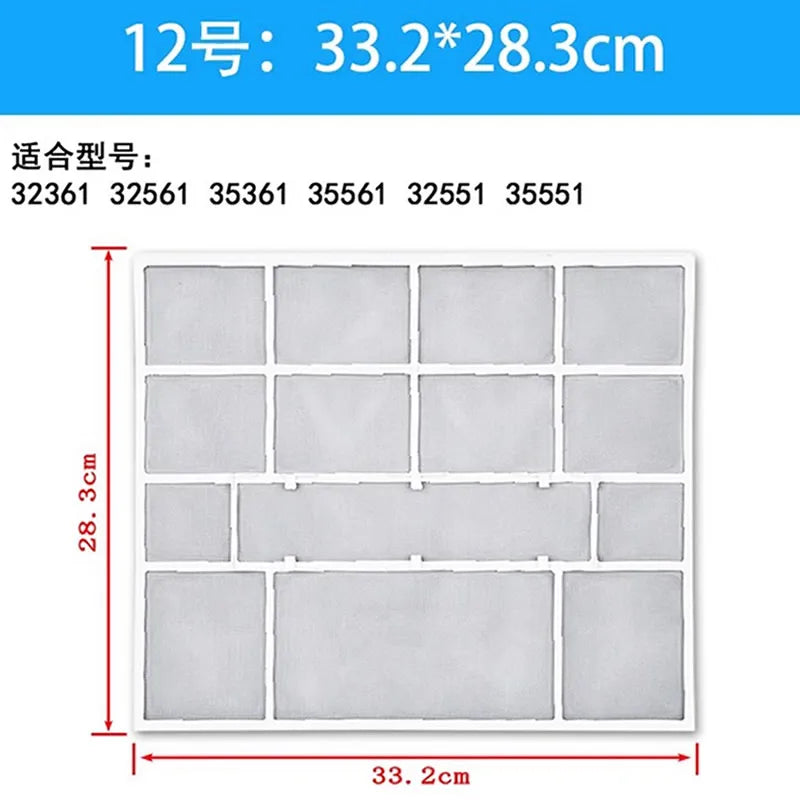 Customized Air Conditioner Flter for GREE 1P/ 2P / Lvjiayuan/Cadiz  Various models  Home Appliance Parts
