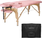 Professional Portable Folding Massage Table with Carrying Case - Burgundy