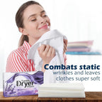 Dryer Sheets Bulk Natural Fabric Softener Sheets Plant Lavender Laundry Softener Naturally Removes Static Cling Drying Machine