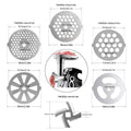 Meat Grinder Pinion Mixer Spare Parts Meat Grinder Knife Stainless Steel Grille for Food Grinder Accessories Kitchen Tool Good
