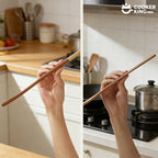 COOKER KING 42CM Expanded Wooden Spatula Ebony Shovel Home Kitchen Cooking Shovel Kitchen Items Wooden Cooking Utensils Shovel