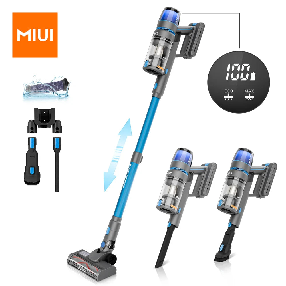 Cordless Vacuum Cleaner with Brushless Motor Efficient  Cleaning with Upgrade Anti -Tangle Roller Brush for Home and Pet Hair