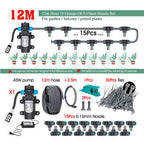 110-240V 45W Self-priming Pump Garden Greenhouse Plants Micro-Irrigation Kit Rapid Insertion 0.15MM Spray Nozzle Watering System