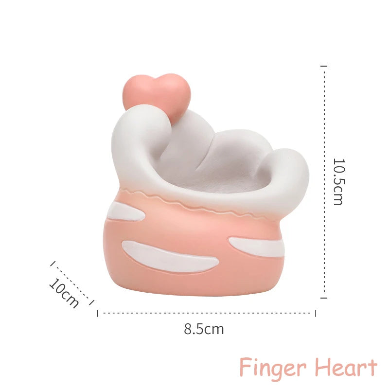 Cat's Paw Shaped Succulents Plants Pot Creative Kitten Planter for Mini Bonsai Fairy Garden Ornaments Home Tabletop Decoration