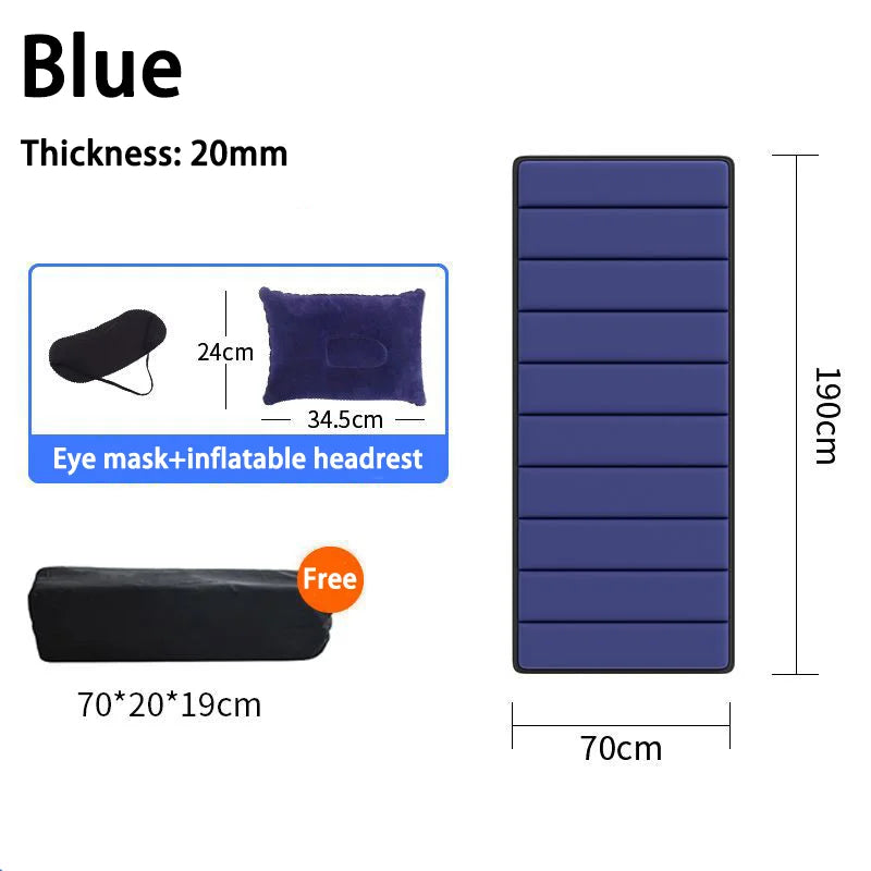 Non-inflatable  Car Travel Bed Outdoor Camping Folding Bed Portable SUV Mattress Universal Travel Mattress