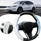 For Tesla Model 3 Highland 2024 Car Accessories Steering Wheel Patch Decorative Protective Cover Sticker Steering Wheel Sticker