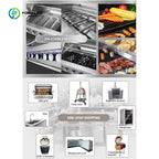 Customized Outdoor Kitchen Garden Outdoor Furniture Set Stainless Steel Outdoor Kitchen Bbq Island with Built-in Gtill & Sink