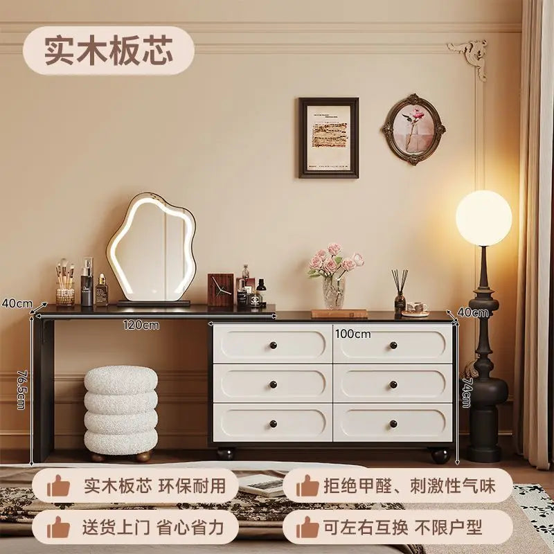 Corner dresser chest integrated antique modern bedroom simple bedside cabinet new retro makeup table