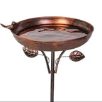 Garden Decor Iron Bird Feeder Plugin Large Capacity Convenient Bird Bathtub Durable Retro Bird Feeding Dish Container