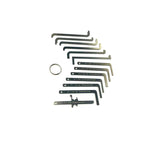 19pcs Locksmith Useful Push Rod Lock Pick Tension Wrench,Stainless Steel Lockpick Hardware Tools for Family