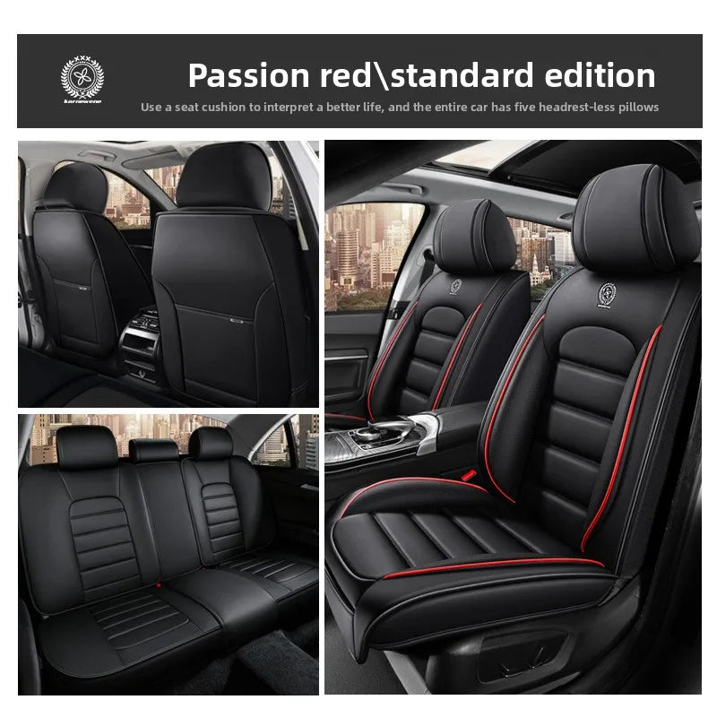 Universal Split Seat Fully Surrounded Car Seat Cover Breathable Comfortable Luxury Leather Car Seat Cushion Full Seats Cover