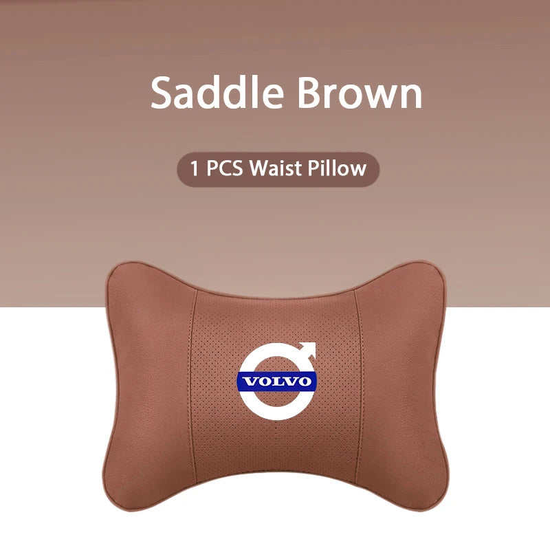 Car Headrest/Lumbar Support Car Neck Pillow Waist Cushion For Volvo Xc60 Xc90 V40 V60 S60 V50 V90 S80 C40 XC40 V70 XC70 C30 C70