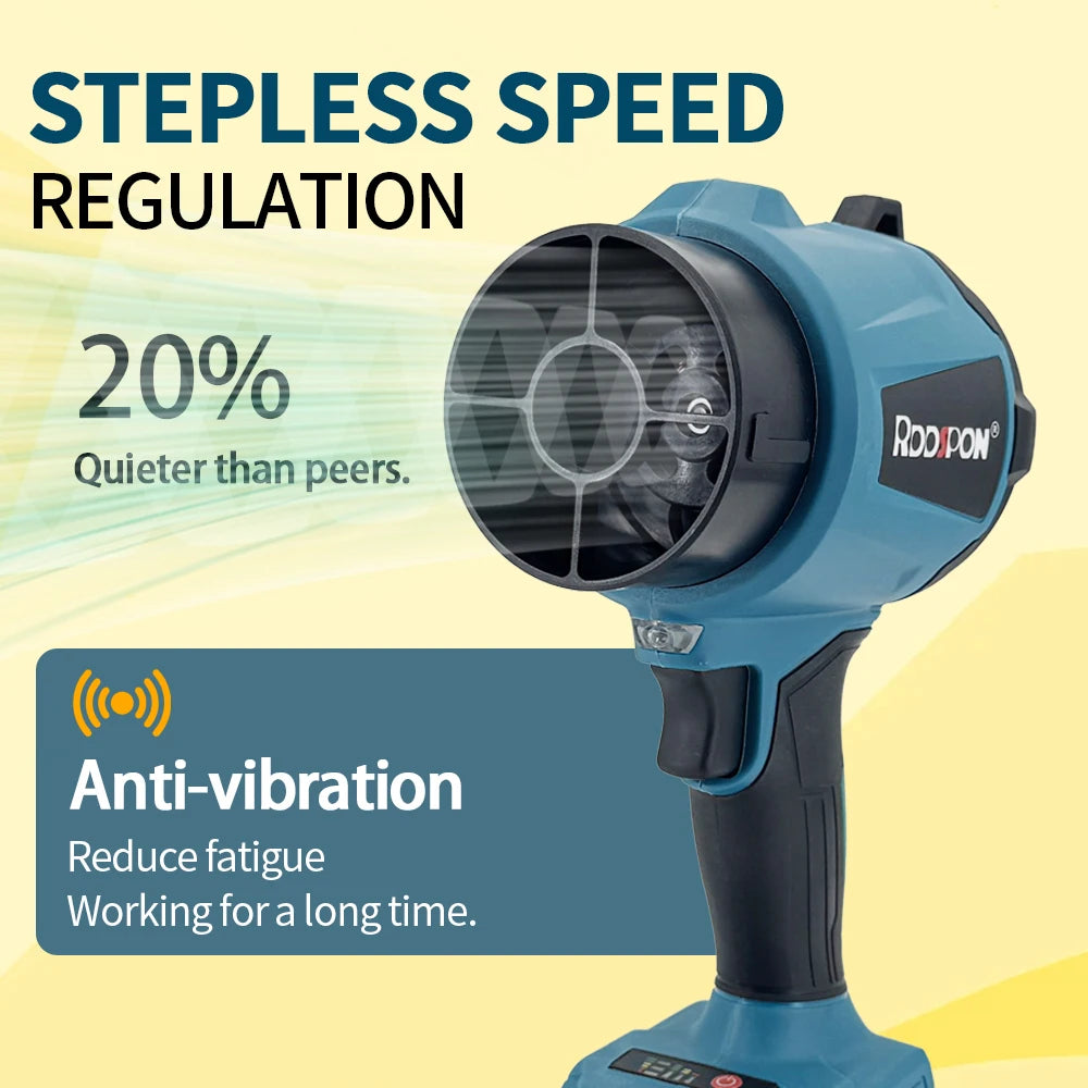 3000W Brushless Powerful Air Blower 450m/s Turbo Jet Blowers 320000rpm Handheld Leaf Blower For Makita Battery Tools Power