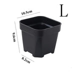 New Thicken Flower Pots Succulents Plant Small Square Planter Cactus Mini Bonsai Pot Tray Creative Home Office Decor Garden Tool