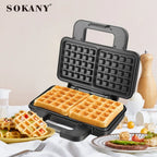 Multi-function 2-slice Muffin Maker, Fast Heating, Non-stick Coating, Suitable for Breakfast, Sandwiches, Snacks, Burgers, Etc