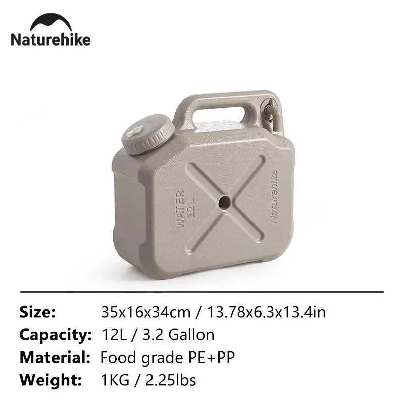 12L Portable Water Bucket with Handle – Ultralight Hiking & Camping Container