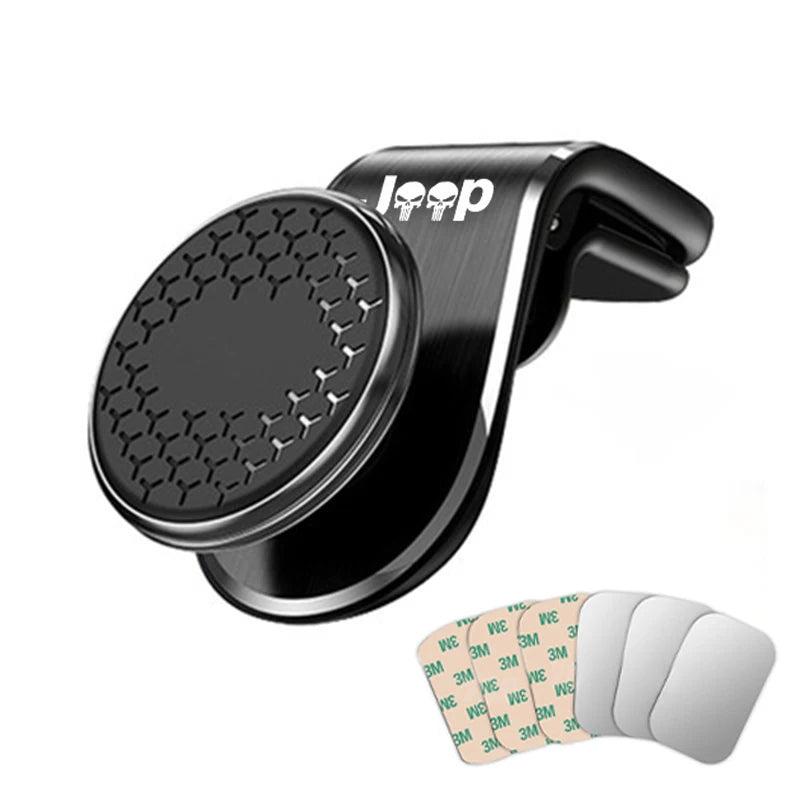 Magnetic Car Phone Holder Air Vent Clip Mount For Jeep Renegade Compass Grand Cherokee Wrangler jk Gladiator Car Accessories
