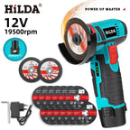 HILDA 12V Angle Grinder Charging Grinding Tool for Polishing and Grinding Diamond Micro Cordless Electric Power Tools