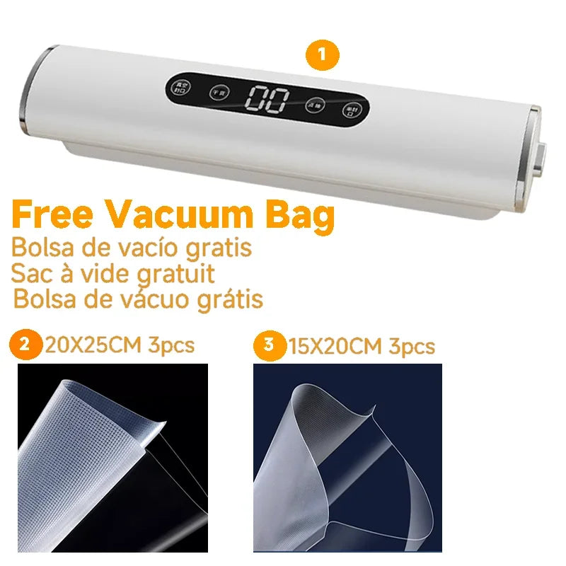 For Food Vacuumor Professional  Vacuum Sealer Machine for Products Kitchen Sealing Machine Cuisine Packaging Plastic Bag Sealant