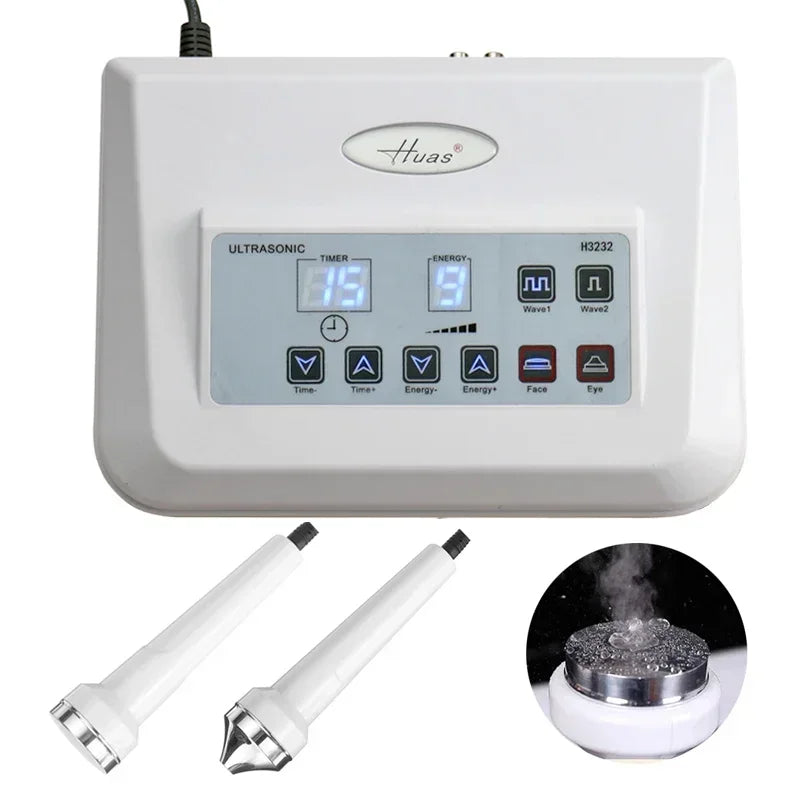 Ultrasonic Facial Beauty Machine High Frequency Ultrasound Massager Face Lifting Anti Aging Skin Tightening Skin Care Device