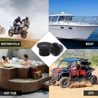 Herdio 160W 3 Inch Marine Boat Waterproof Speakers Motorcycle bluetooth Speaker Audio Stereo System For ATV UTV Outdoor (Gray)