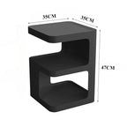 Light Luxury Sofa Table Solid Color Bookshelf Living Room Small Coffee Table Bedroom Simple Bedside Table Creative Computer Desk