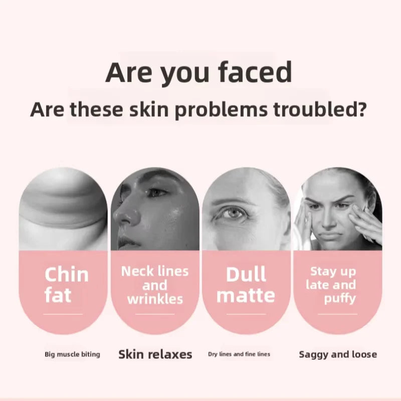 EMS Roller Face-Slimming Artifact V-Face Beauty Facial Massager For Firming And Lifting The Face