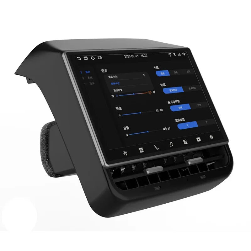 New Style 8.66 Inches Rear Display for Tesla Model Y 3 Android 13 WIFI Entertainment Screen 4G+64G Wireles Carplay Andriod Auto