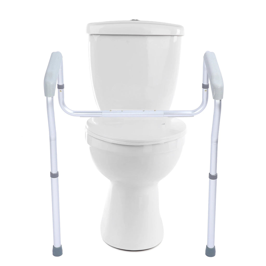 Bathroom Aluminum Alloy Toilet Guardrail Safety Rail Frame for Elderly Disabled Pregnant Women Toilet Seat Rail Toilet Guardrail