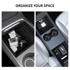 YZ for Tesla Model 3 Y Highland 2021-2024 central control lower storage box handrail box underlay waterproof mat Box Accessories