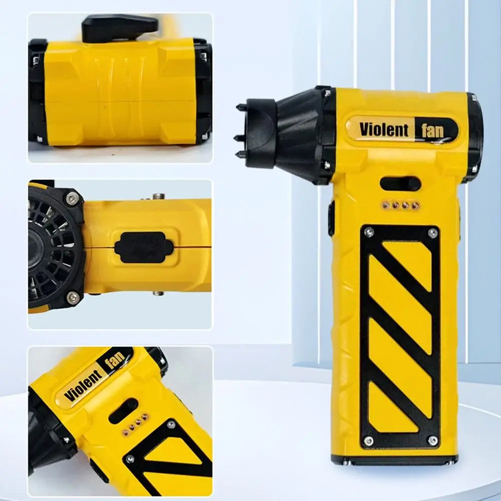 110000 RPM Mini Turbo Jet Fan Adjustable Speed Powerful Airflow Electric Air Duster Handheld Safety Hammer Design