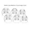 KZ LS01 IEM Ear Tips High-Transparency Liquid Silicone Earplugs High Soft S/M/L Size 3 Pair for Hifi In-Ear Monitor IEM Earphone